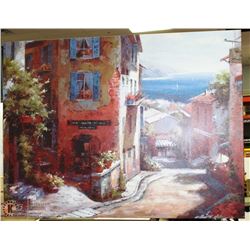 LARGE CANVAS PICTURE OF VIENNA SCENE