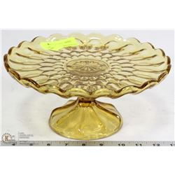 ESTATE  AMBER GLASS TRAY