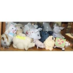 ESTATE PIG ORNAMENT COLLECTION