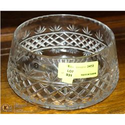 HAND CUT LEAD CRYSTAL POLISH BOWL