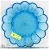 Image 1 : ESTATE BLUE GLASS DEVILLED EGG DISH