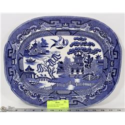 GENUINE WILLOW PATTERN PLATTER ENGLAND
