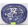 Image 1 : GENUINE WILLOW PATTERN PLATTER ENGLAND