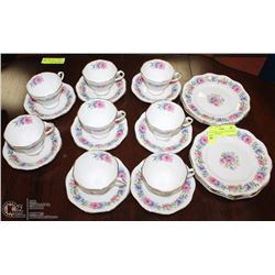 FOLEY BONE CHINA "CORN FLOWER PATTERN DISHES