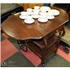 Image 1 : SOLID WOOD DBL DROP LEAF TEA CART