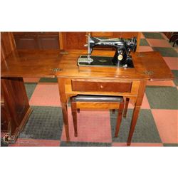 MID 1940 SIGNER SEWING MACHINE SINGLE DRIVER W/