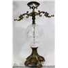 Image 1 : BRASS & PINWHEEL CRYSTAL DECOR
