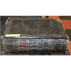 HOLY BIBLE FROM 1800'S WITH OVER 900 ENGRAVINGS