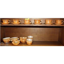 FIRE KING LUSTRE WARE DISHES