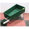 Image 1 : GREEN & WHITE WOOD HANDCRAFTED WHEELBARROW
