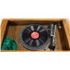Image 2 : 17) ANTIQUE VIKING CABINET RADIO RECORD PLAYER