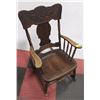 Image 1 : ANTIQUE CIRCA 1920'S WOODEN ROCKING CHAIR
