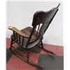 Image 2 : ANTIQUE CIRCA 1920'S WOODEN ROCKING CHAIR