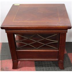 14) WOOD END TABLE