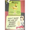 Image 1 : 2 COLLECTIBLE NOVELTY TINS SIGNS - MARTINI AND