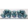 Image 1 : TRAY OF CARNIVAL GLASS CUPS