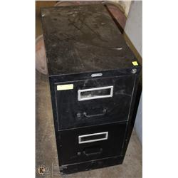 METAL 2 DRAWER FILING CABINET