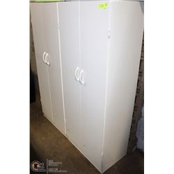 11) 2 WHITE CABINETS