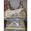 Image 1 : PALLET OF 8 TOTAL LARGE BOOTH LIGHT FIXTURES