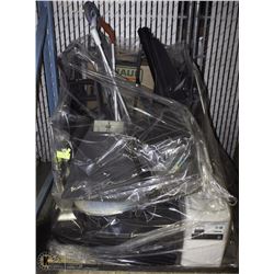 PALLET OF ASST ITEMS INCL FIRESTONE GRILL, LAMP,