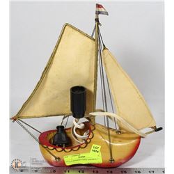 DUTCH WOODEN SHOE SAILBOAT