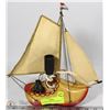 Image 1 : DUTCH WOODEN SHOE SAILBOAT