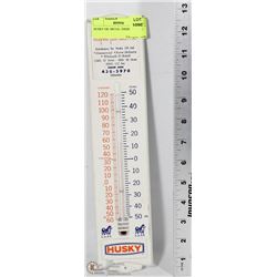 HUSKY OIL METAL THERMOMETER