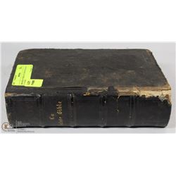 1864 HOLY BIBLE IN FRENCH MADE IN PARIS