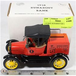 1:25 ERTL RUNABOUT DIE CAST BANK