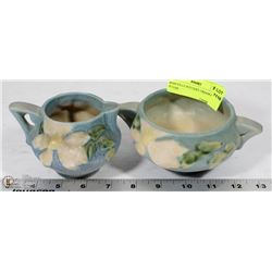 ROSEVILLE POTTERY CREAM & SUGAR
