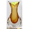 Image 1 : UNUSUAL  ART GLASS 2 COLOR VASE