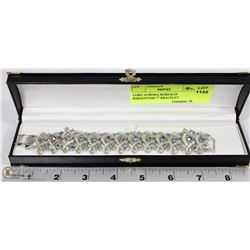 CORO AURORA BOREALIS RHINESTONE 7" BRACELET