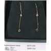 Image 1 : 14K YELLOW GOLD DIAMOND EARRINGS WITH COA