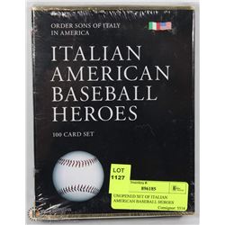 UNOPENED SET OF ITALIAN AMERICAN BASEBALL HEROES