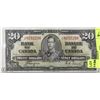 Image 1 : 1937 CANADIAN $20 BILL