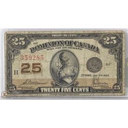 1923 CANADIAN SHINPLASTER