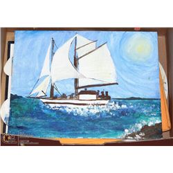 FLAT WITH ORIGINAL ART PIECES