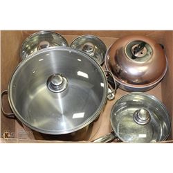 BOX W/16 QT. PROFESSIONAL S.S. POT W/LID,