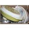 Image 1 : BOX OF ASST CORNINGWARE W/ VINTAGE EGG COOKER
