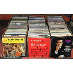LOT OF 6 BOXES OF ASSORTED RECORDS