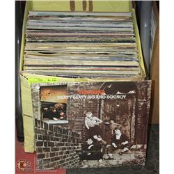 BOX OF ASST VINTAGE RECORDS INCL THE WHO