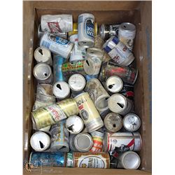 LARGE BOX OF 1960S POP & BEER CANS
