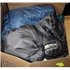 Image 1 : BOX WITH 2 TENTS AND 2 SLEEPING BAGS