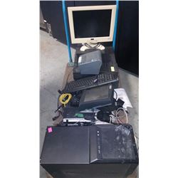 COMPLETE MICROS POS SYSTEM W/ PRINTER, HP MONITOR,