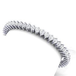 10 CTW Certified VS/SI Diamond Bracelet 18K White Gold - REF-658N6Y - 40013