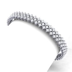 10 CTW Certified SI/I Diamond Bracelet 18K White Gold - REF-463N6Y - 40043