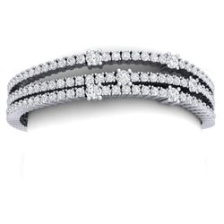 15 CTW Certified VS/SI Diamond Love Bracelet 18K White Gold - REF-729M5F - 39977