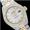 Image 1 : Rolex Ladies Two Tone 14K Gold/SS, Diamond Dial & Diamond Bezel, Saph Crystal - REF-363K3R