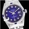 Image 1 : Rolex Men's Stainless Steel, QuickSet, Diam Dial & Diam/Sapphire Bezel - REF-441H8W