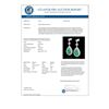 Image 3 : 6 CTW Emerald & Micro Pave VS/SI Diamond Earrings Designer 18K White Gold - REF-93M8F - 23115